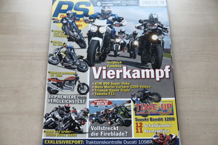 Deckblatt PS Sport Motorrad (06/2008)